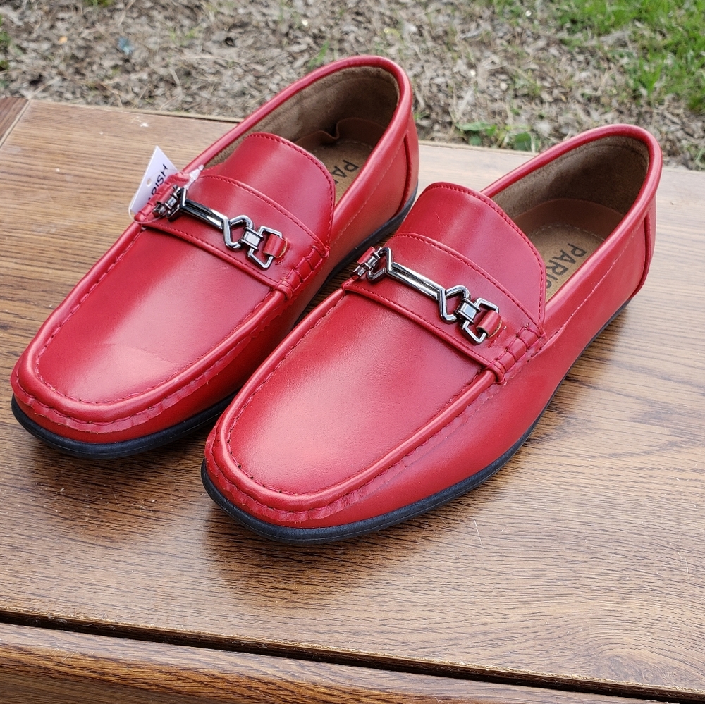 Parish Nation Red Driving Loafers Men's Size 9